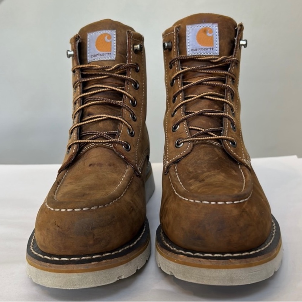 Carhartt 6-Inch Steel Toe Wedge Boot Women's Waterproof Leather Work Boot size 9